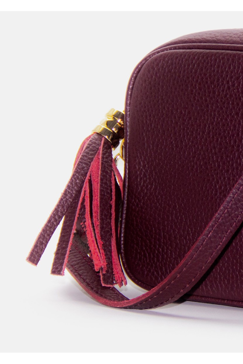 BOLSO BANDOLERA RECTANGULAR GRANATE