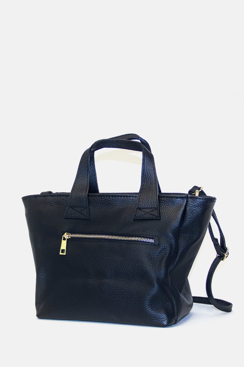 BOLSO SHOPPING PEQUEÑO ASA ANCHA NEGRO