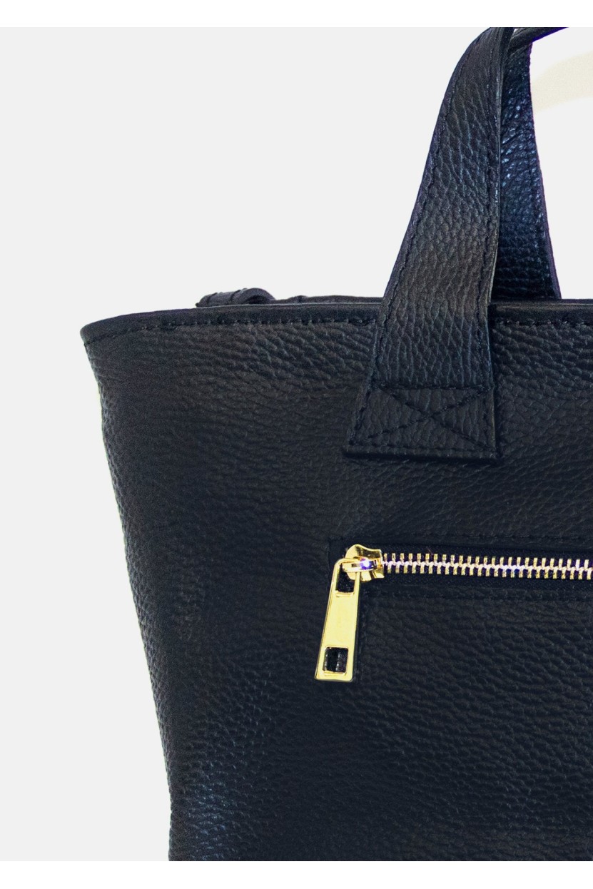 BOLSO SHOPPING PEQUEÑO ASA ANCHA NEGRO